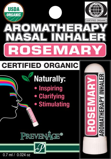 Organic Aromatherapy Nasal Inhaler - Rosemary - Click Image to Close