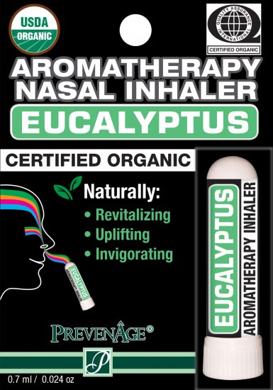 Organic Aromatherapy Nasal Inhaler - Eucalyptus - Click Image to Close