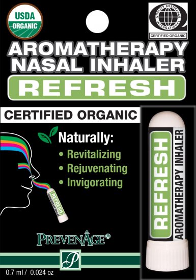 Organic Aromatherapy Nasal Inhaler - Refresh - Click Image to Close