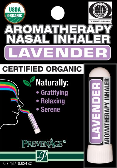 Organic Aromatherapy Nasal Inhaler - Lavender - Click Image to Close