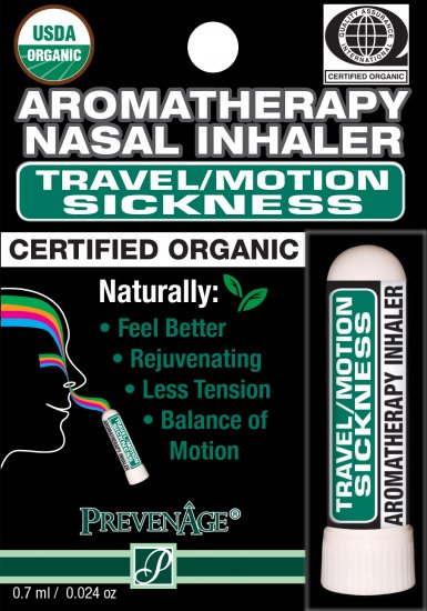 Organic Aromatherapy Nasal Inhaler - Travel / Motion Sickness - Click Image to Close
