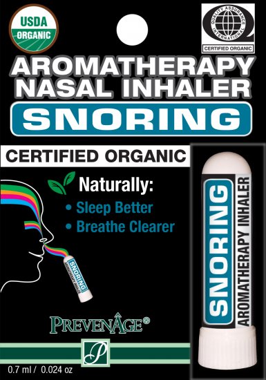 Organic Aromatherapy Nasal Inhaler - Snoring - Click Image to Close